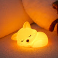 Penguin Silicone Night Light Soft Nursery Nightlight USB Rechargeable Dimmable LED Squishy Novelty Animal Bedside Lamp For Gifts