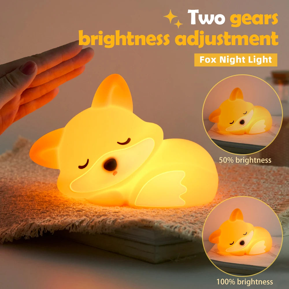 Penguin Silicone Night Light Soft Nursery Nightlight USB Rechargeable Dimmable LED Squishy Novelty Animal Bedside Lamp For Gifts